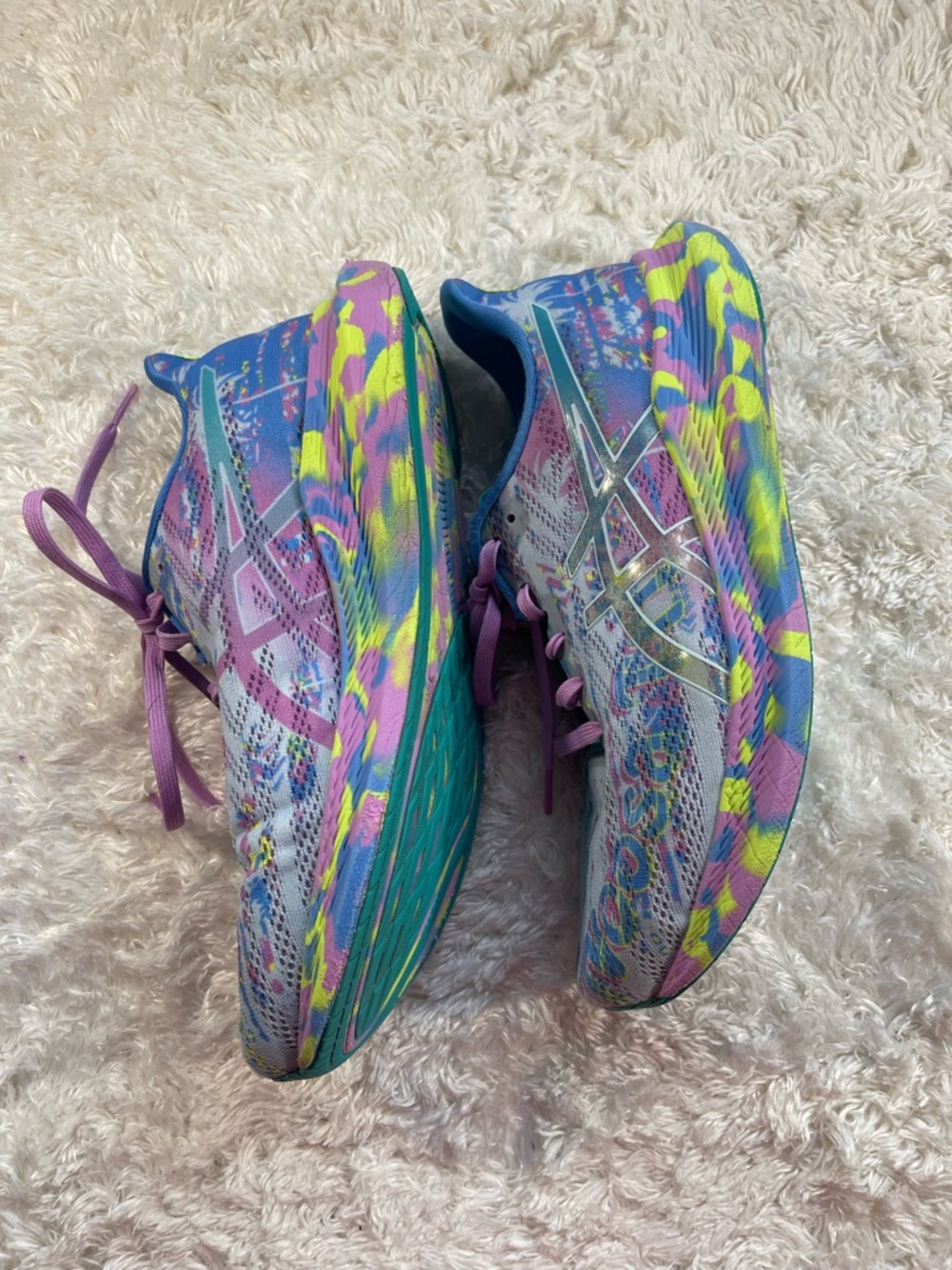 ASICS Multicolor Running Shoes with Pink Laces - Picture 6 of 12